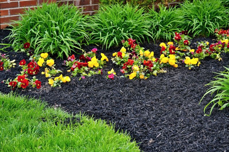 Black Mulch Installation
